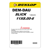 Dunlop DEM-DAU | 6" | Slick | Kart Tyre Set