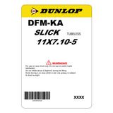 Dunlop DFM | 5" | Slick | Kart Tyre Set