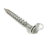 Tent Screw | Heat Treated Cast Aluminium | 460mm Screw | 33mm Flight | With Stainless Steel Mounting Bracket