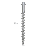 Tent Screw | Heat Treated Cast Aluminium | 460mm Screw | 33mm Flight