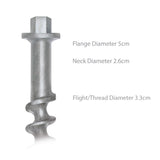 Tent Screw | Heat Treated Cast Aluminium | 460mm Screw | 33mm Flight